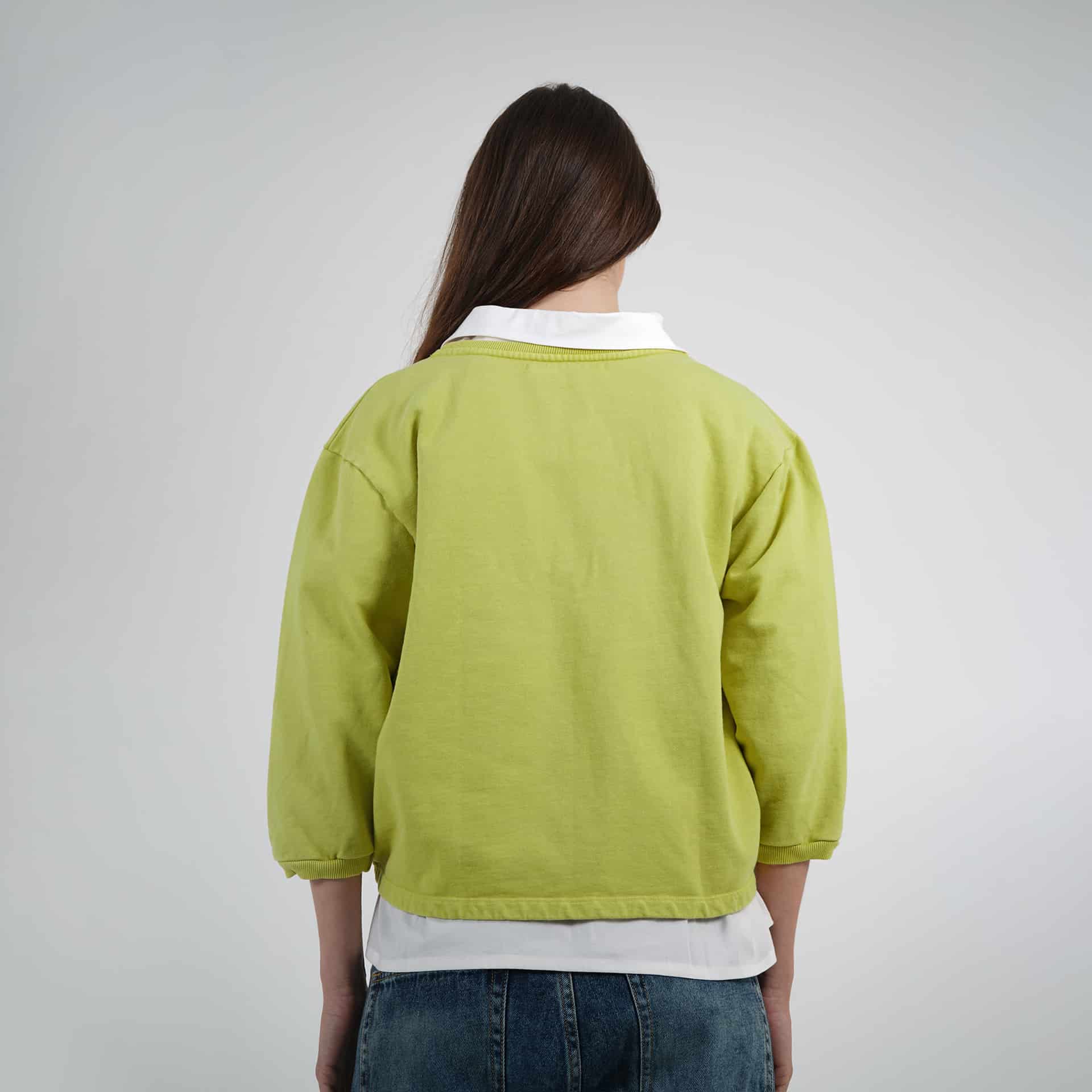 Buzo sudadera cuello redondo manga 3/4 - miniatura 2