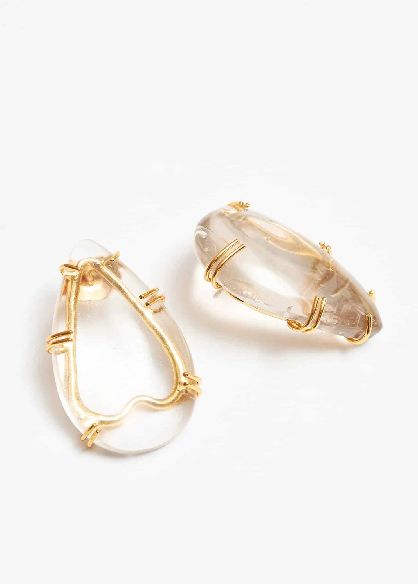 Aretes Cuarzo Pétalo - miniatura 1