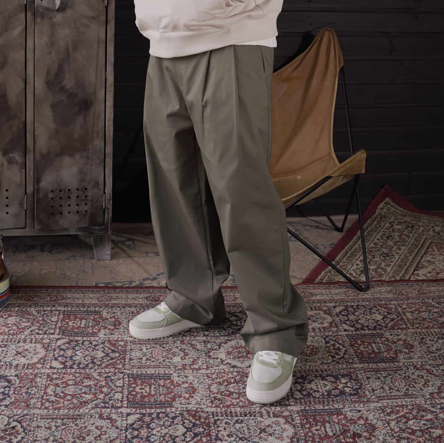 Baggy Pants Studio Cut Verde Oliva - miniatura 2