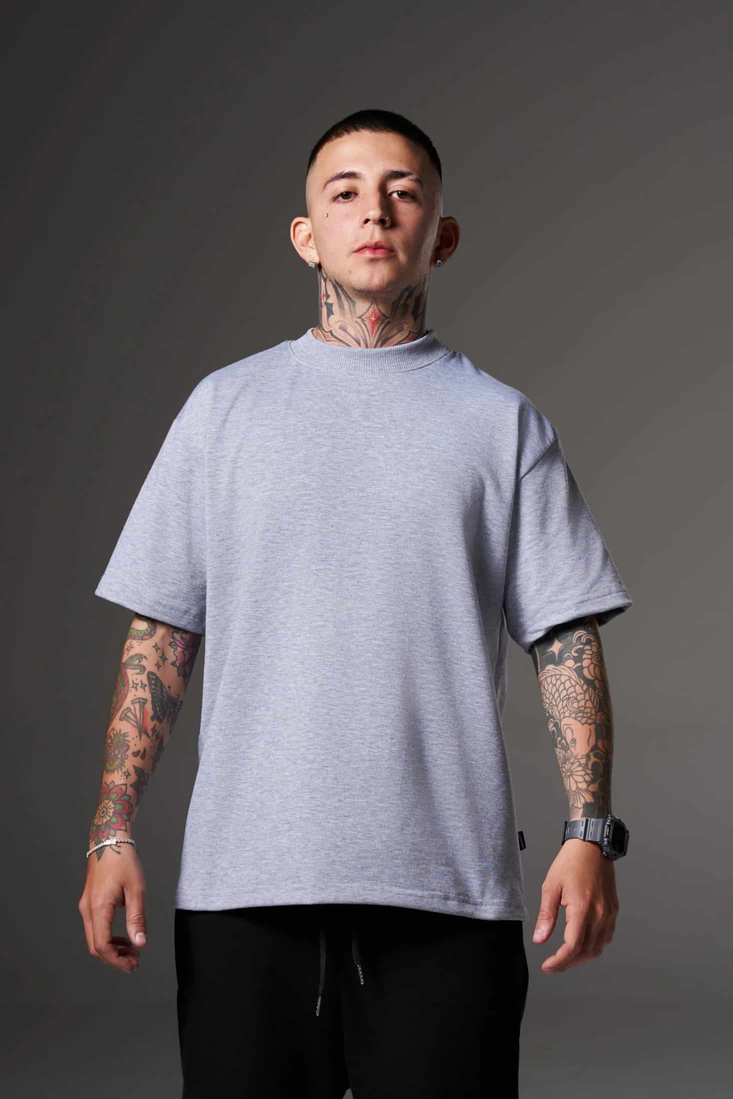 CAMISETA GRIS JASPE OVERSIZE SVG - miniatura 1