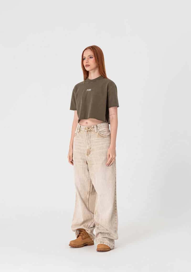 Heraldic Brown crop top - miniatura 2