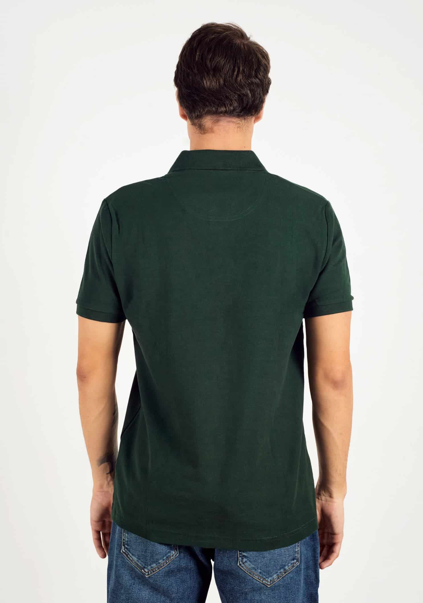 Camiseta Tipo Polo Verde Osc. L-Ros - miniatura 4
