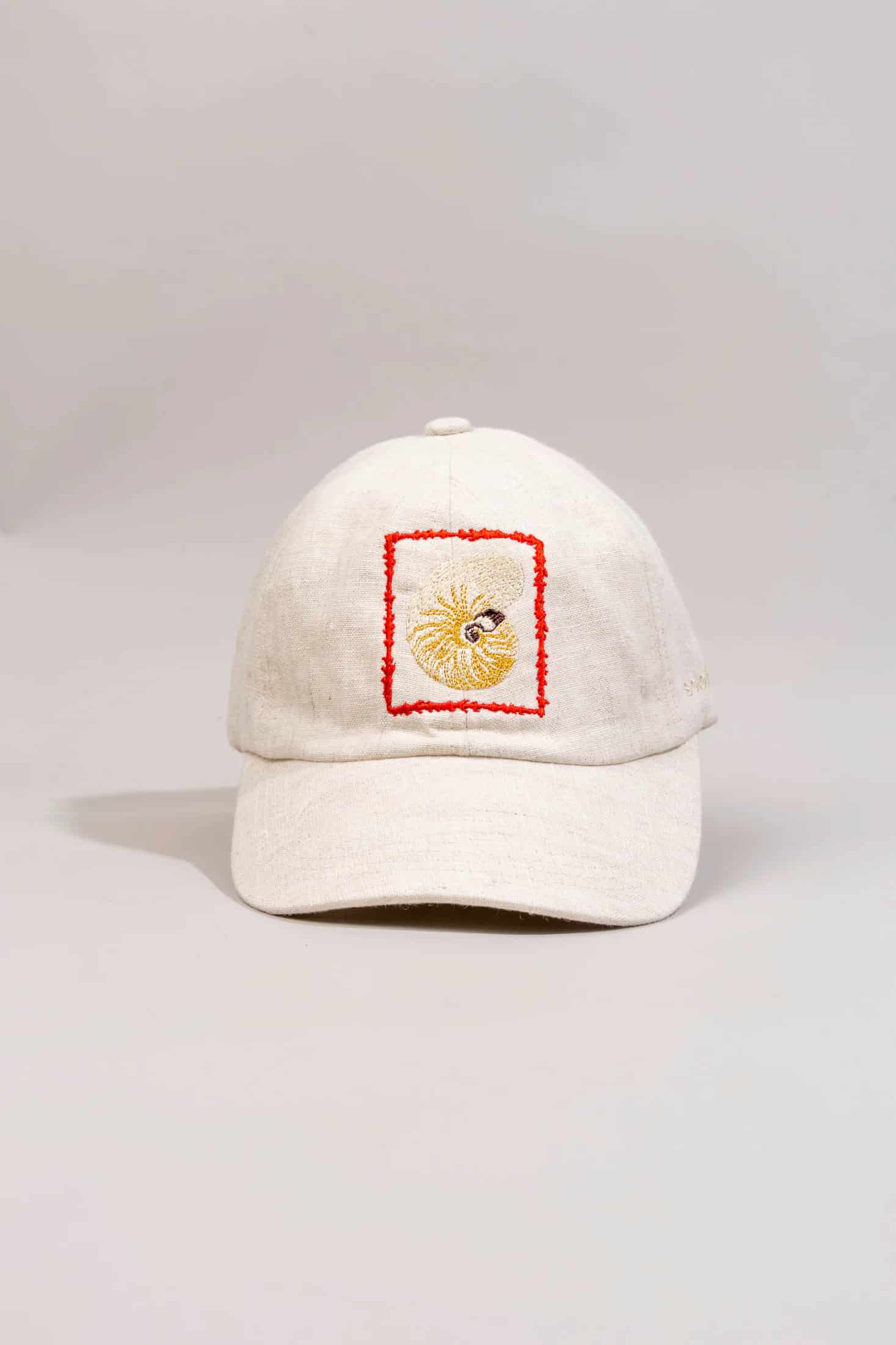 Men's linen cap atlantis embroidered - miniatura 12