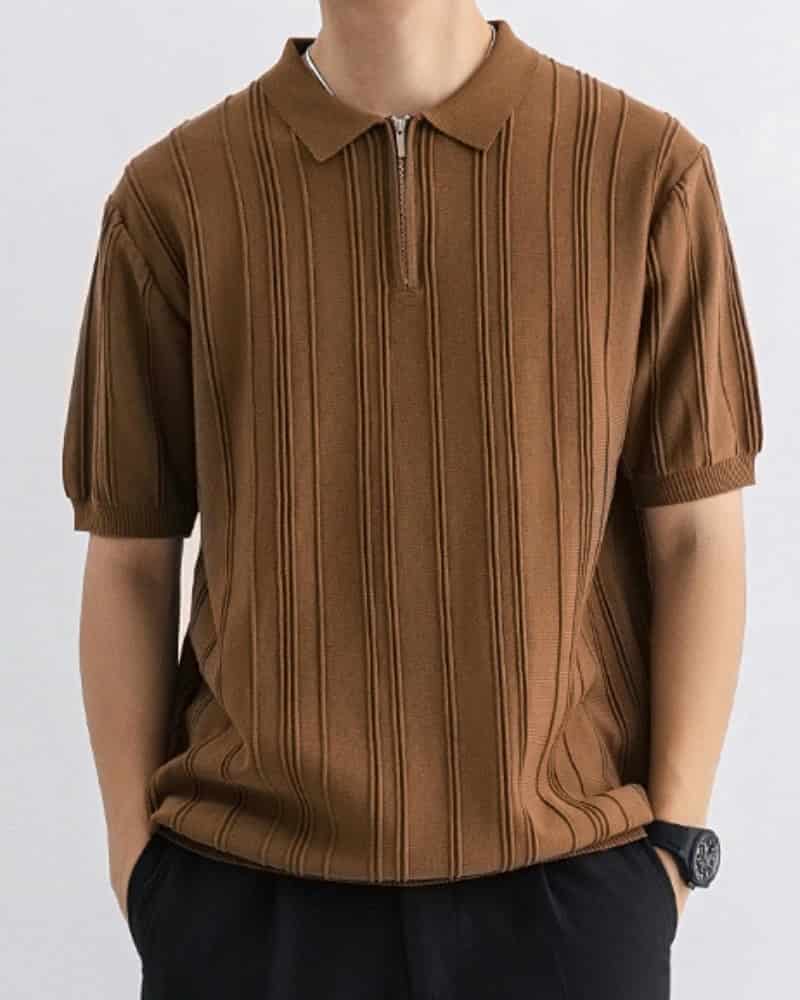 Signature Zip-Up Polo - miniatura 4