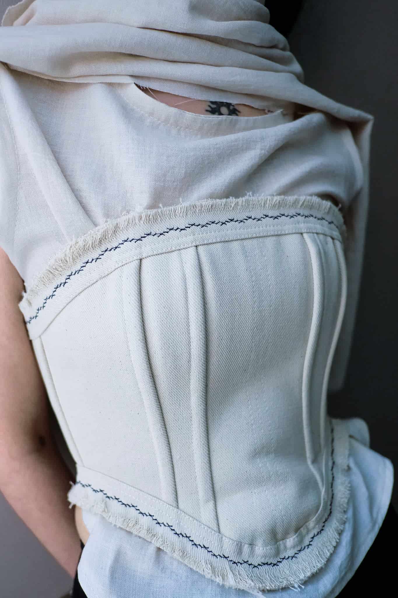 Corset ramas azules - miniatura 1
