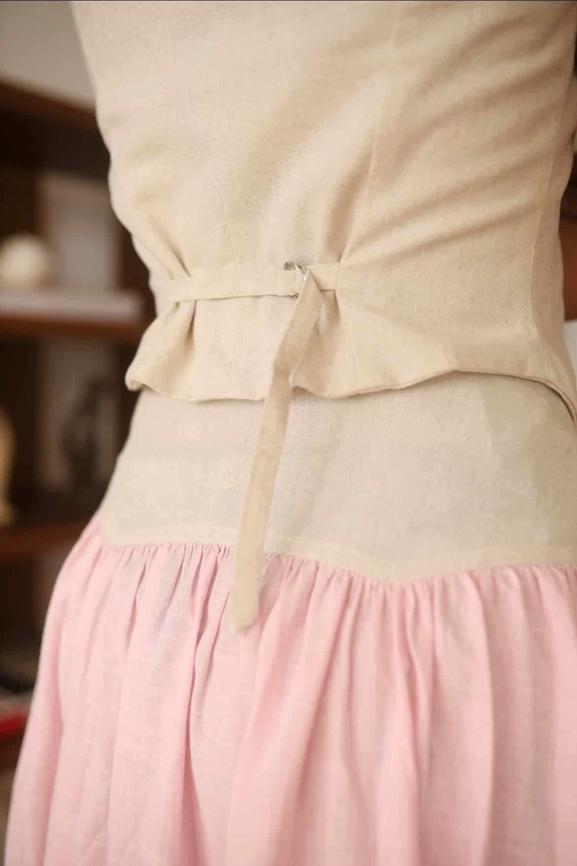 SAND STRIPE SKIRT (ROSA) - miniatura 4