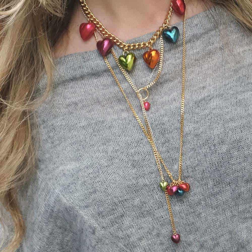 Cadena Steel Hearts Melted - miniatura 1