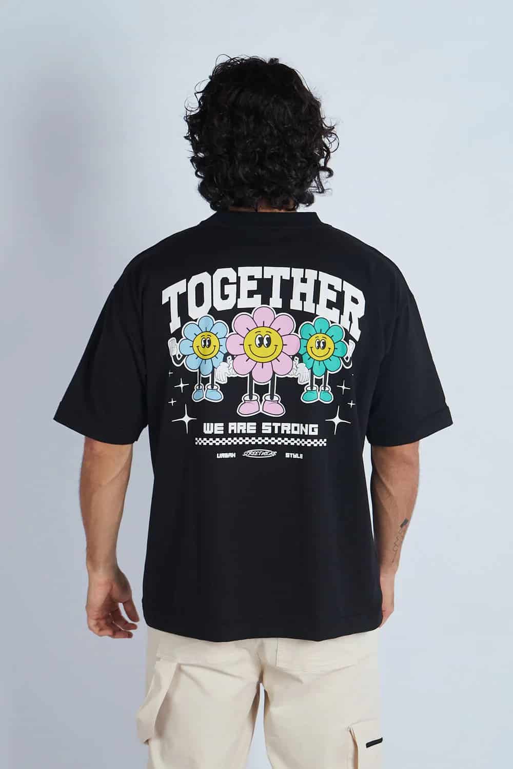 Camiseta oversize estampada Negro | DROP 03 | - miniatura 1