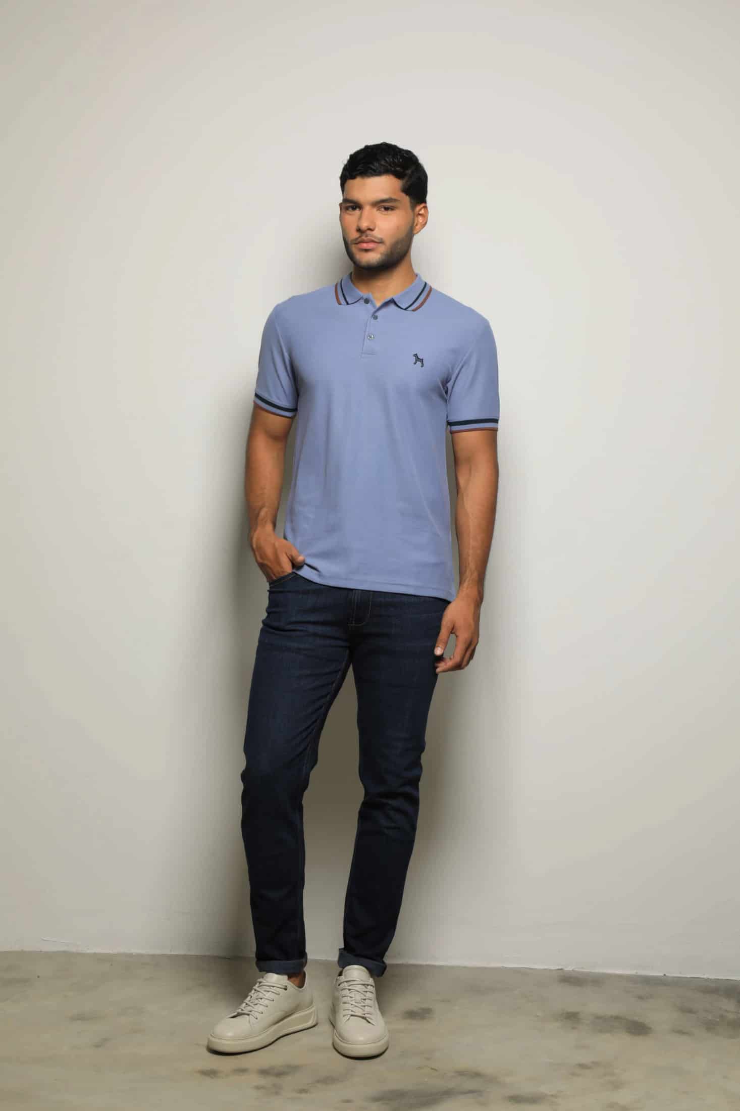 Polo Básica Azul Lavanda - miniatura 2