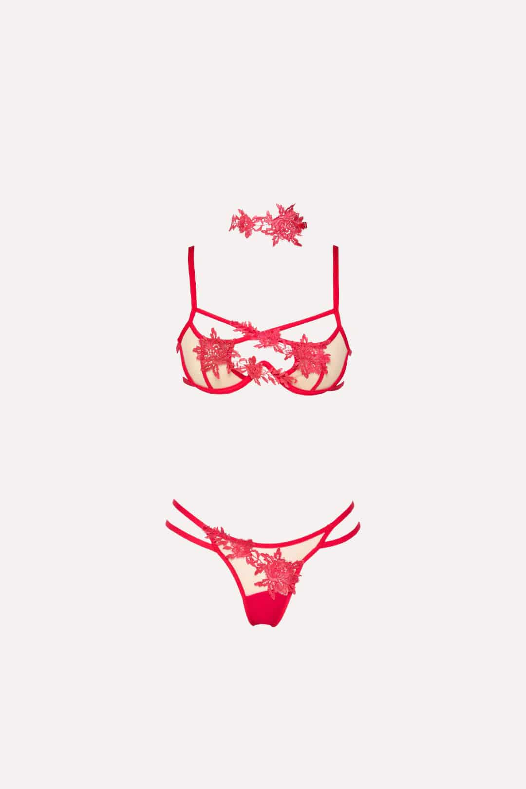 SET MIKAELA ROJO CEREZA - miniatura 6