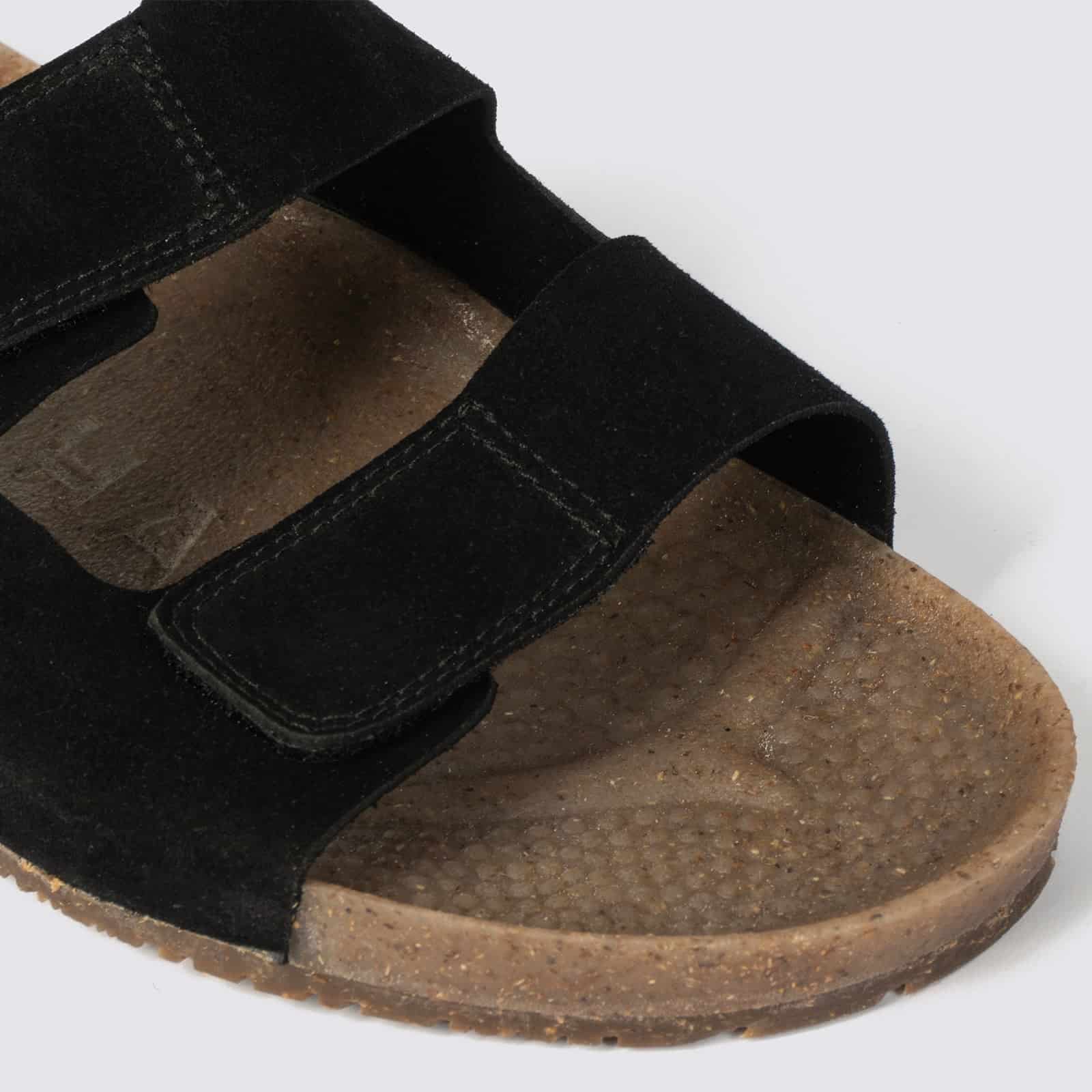 Sandalias dos correas Negras - miniatura 4