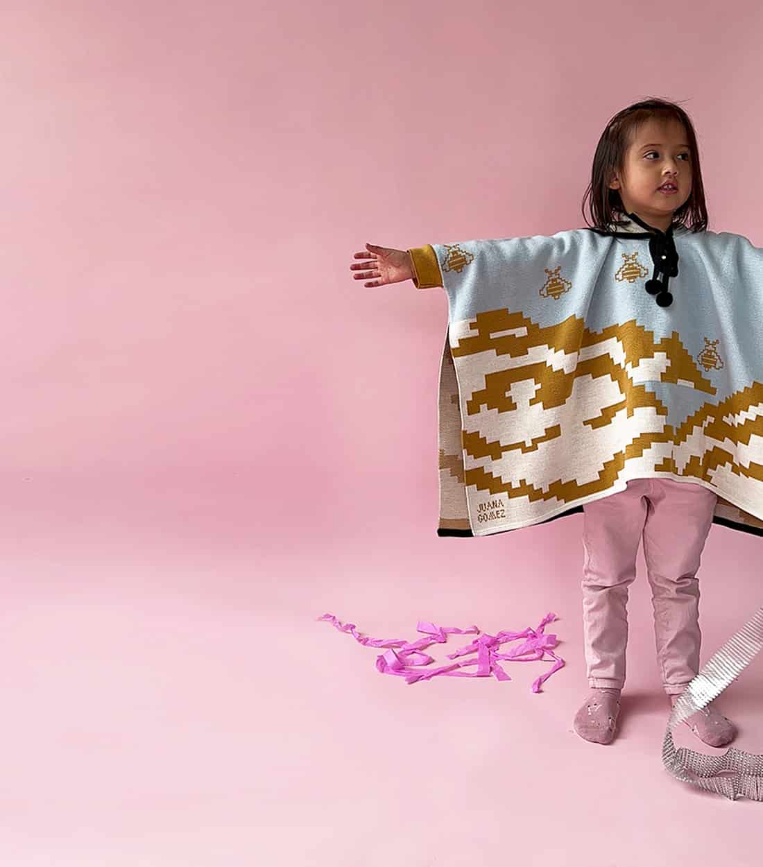 Mini Poncho Amanecer Mostaza - miniatura 4