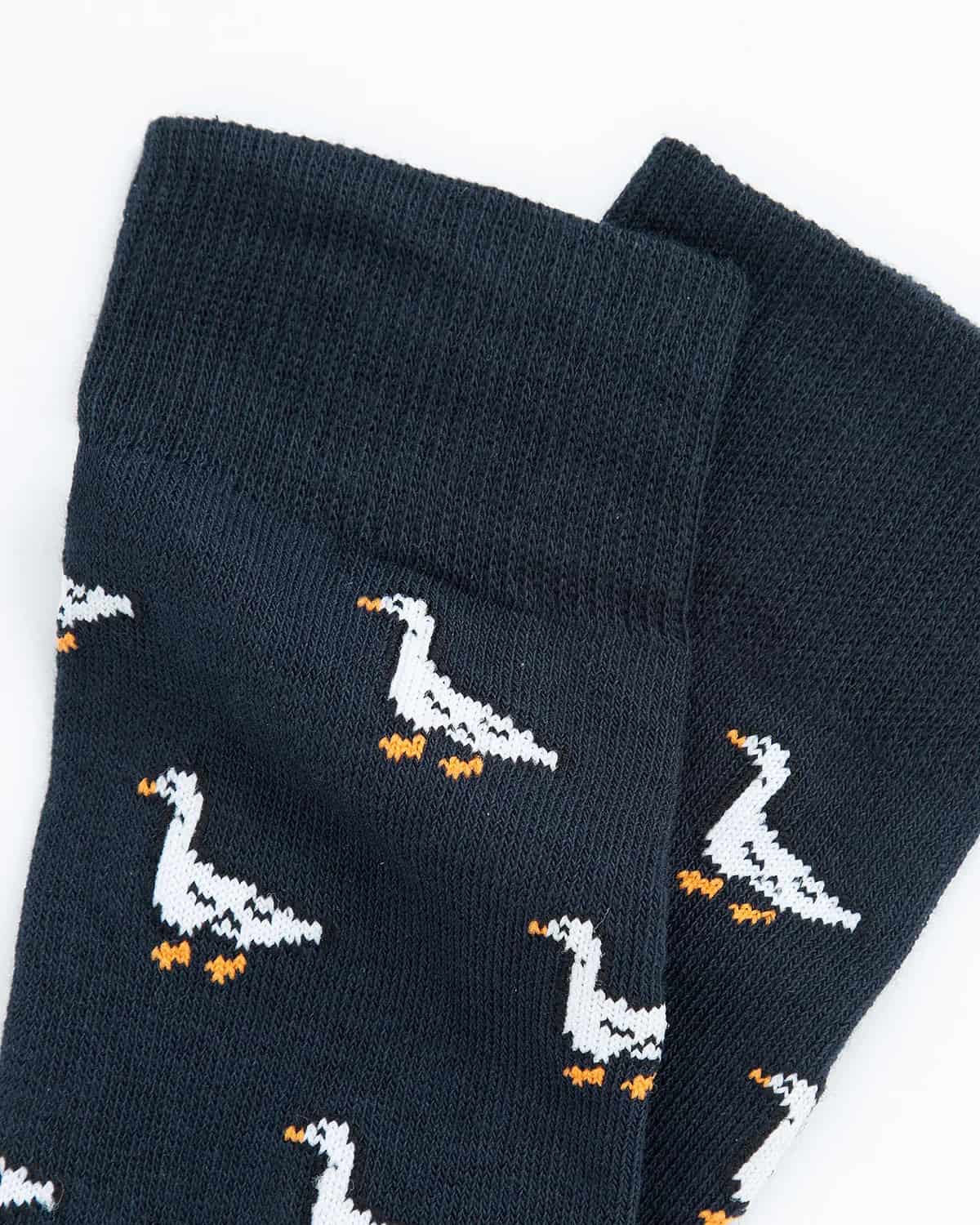 Medias Algodón Estampado Patos - Fondo Azul - miniatura 4