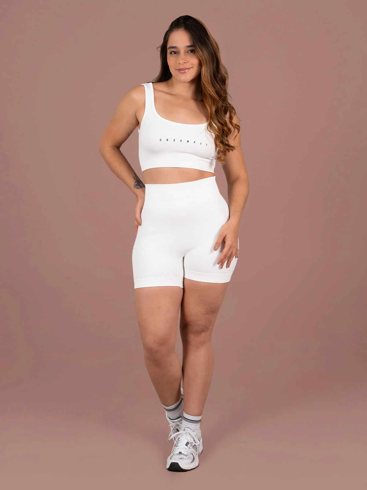 Ela short set seamless blanco - miniatura 1