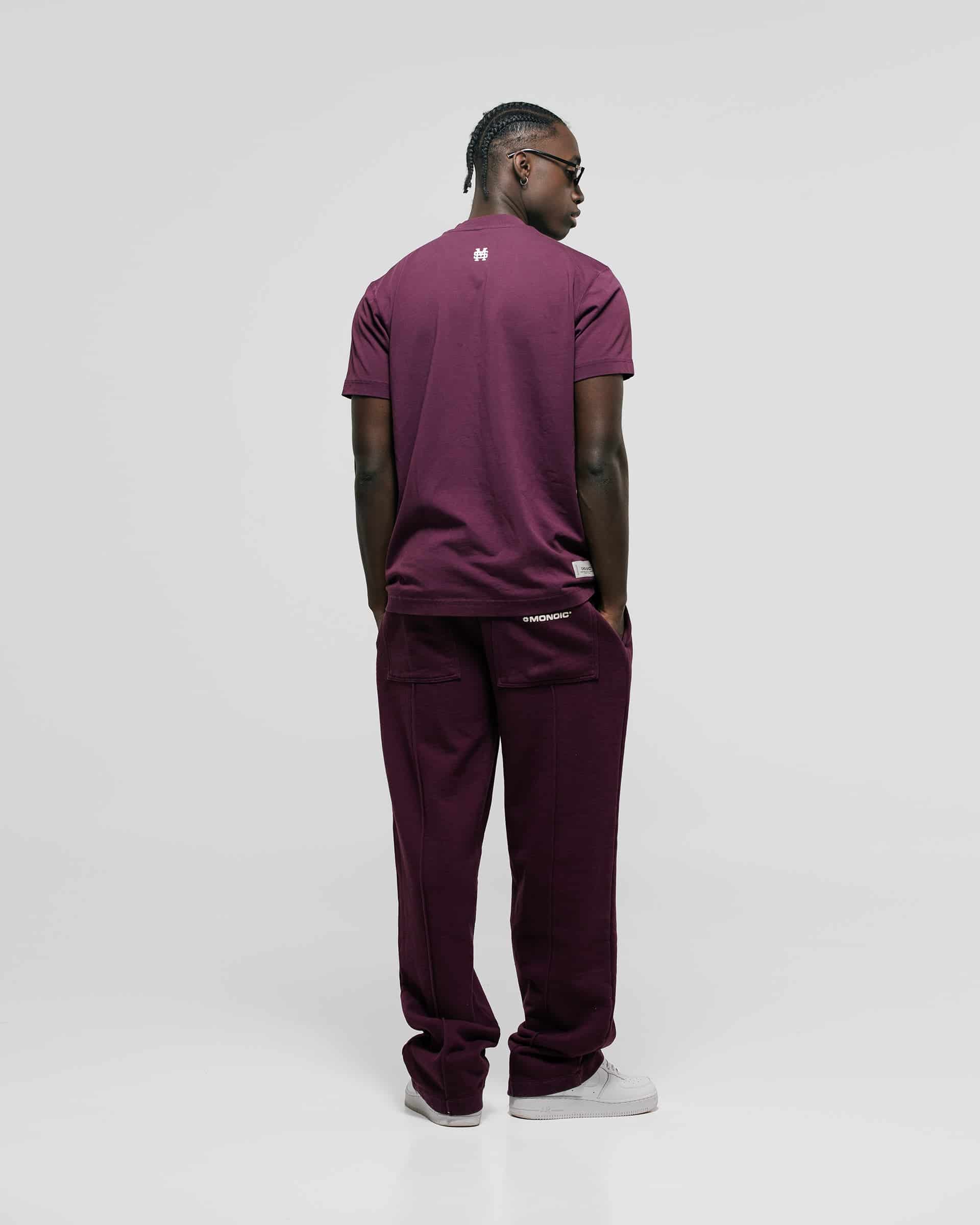 Camiseta Regular Fit Básica V3 - Burgundy - miniatura 4