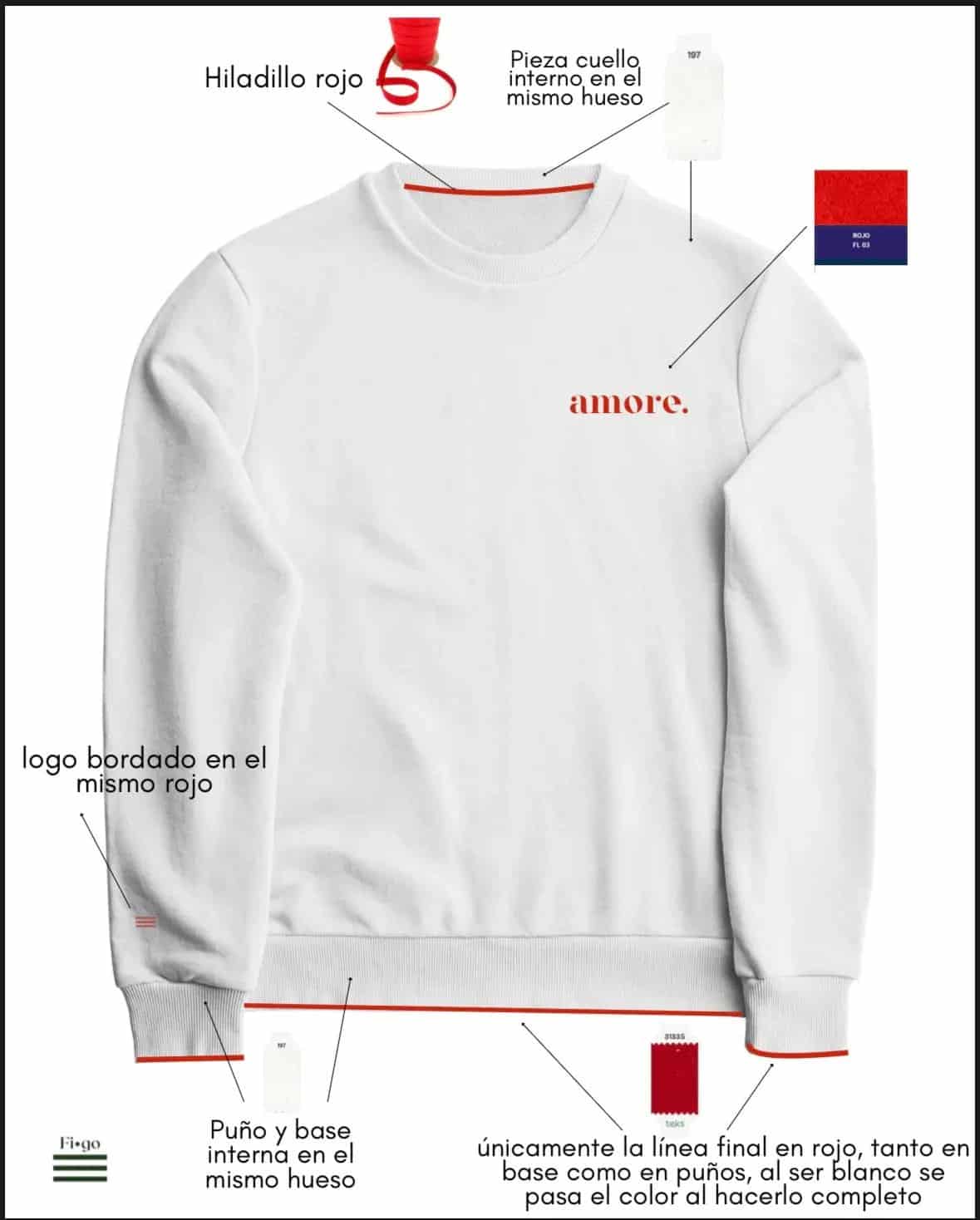 NUOVO Sweatshirt Amore - miniatura 9