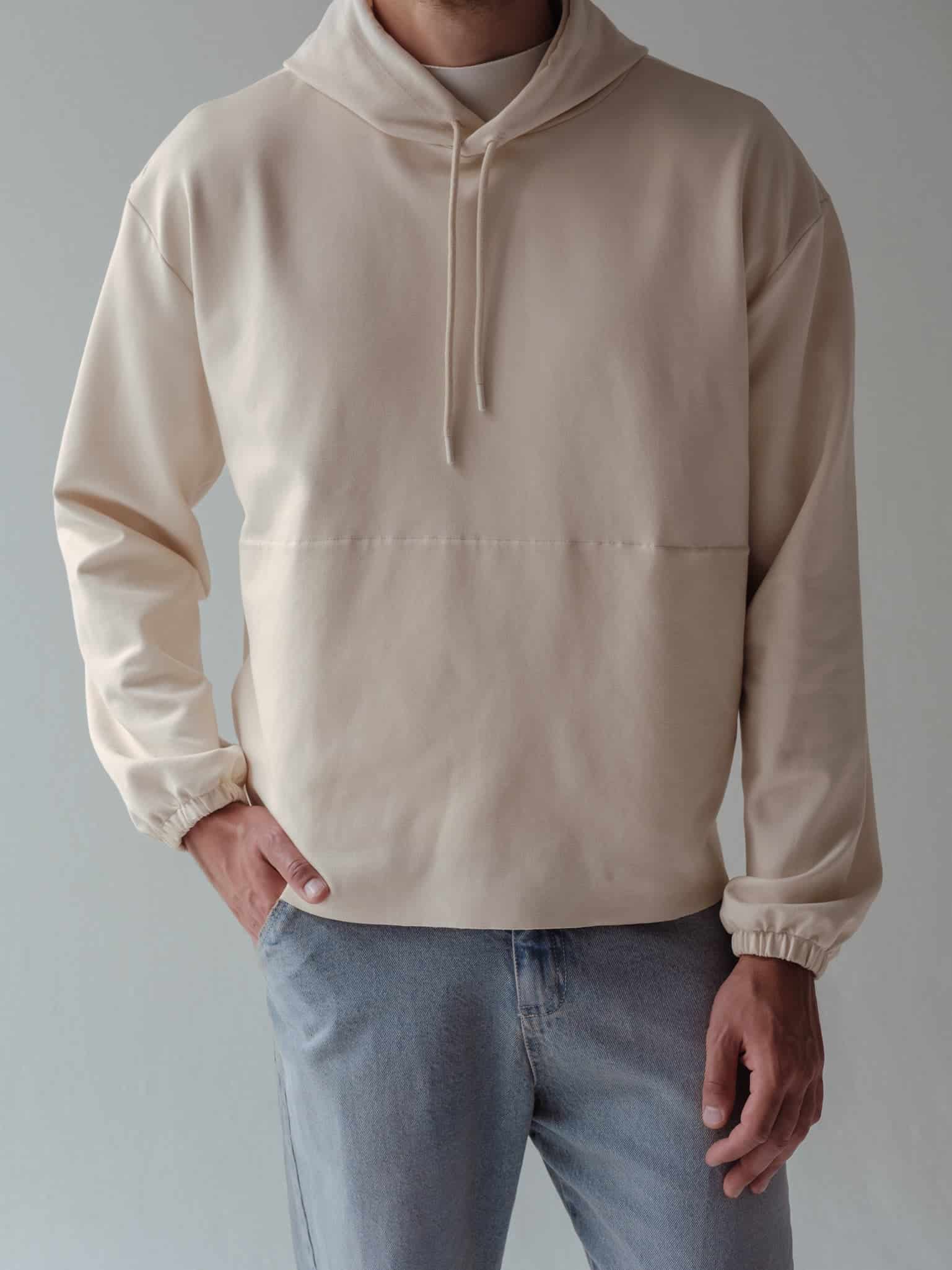 CUT CLEAN HOODIE - SEA SALT - miniatura 3