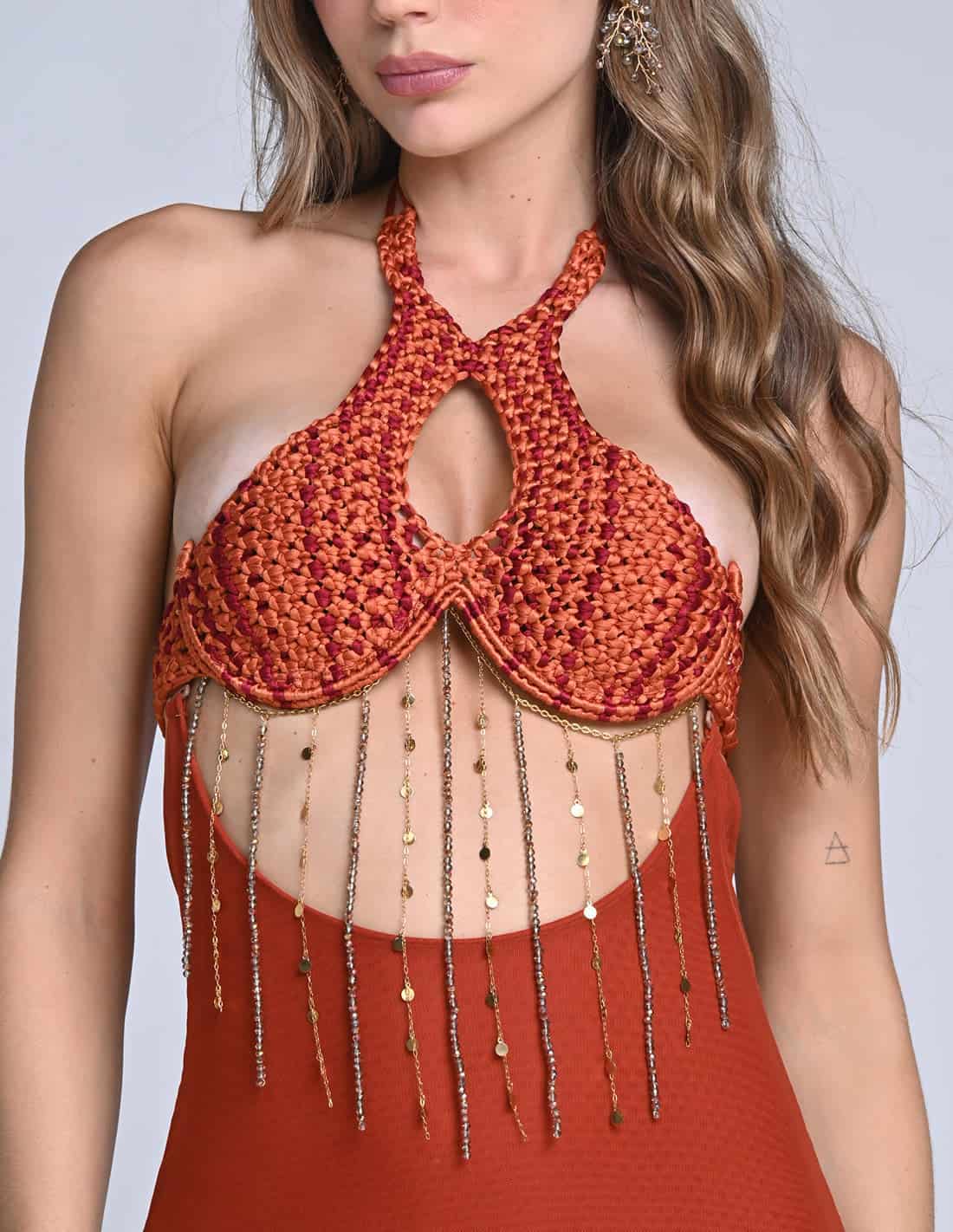 Body Chain Sahana Ochre Tornasol + Golden - miniatura 2