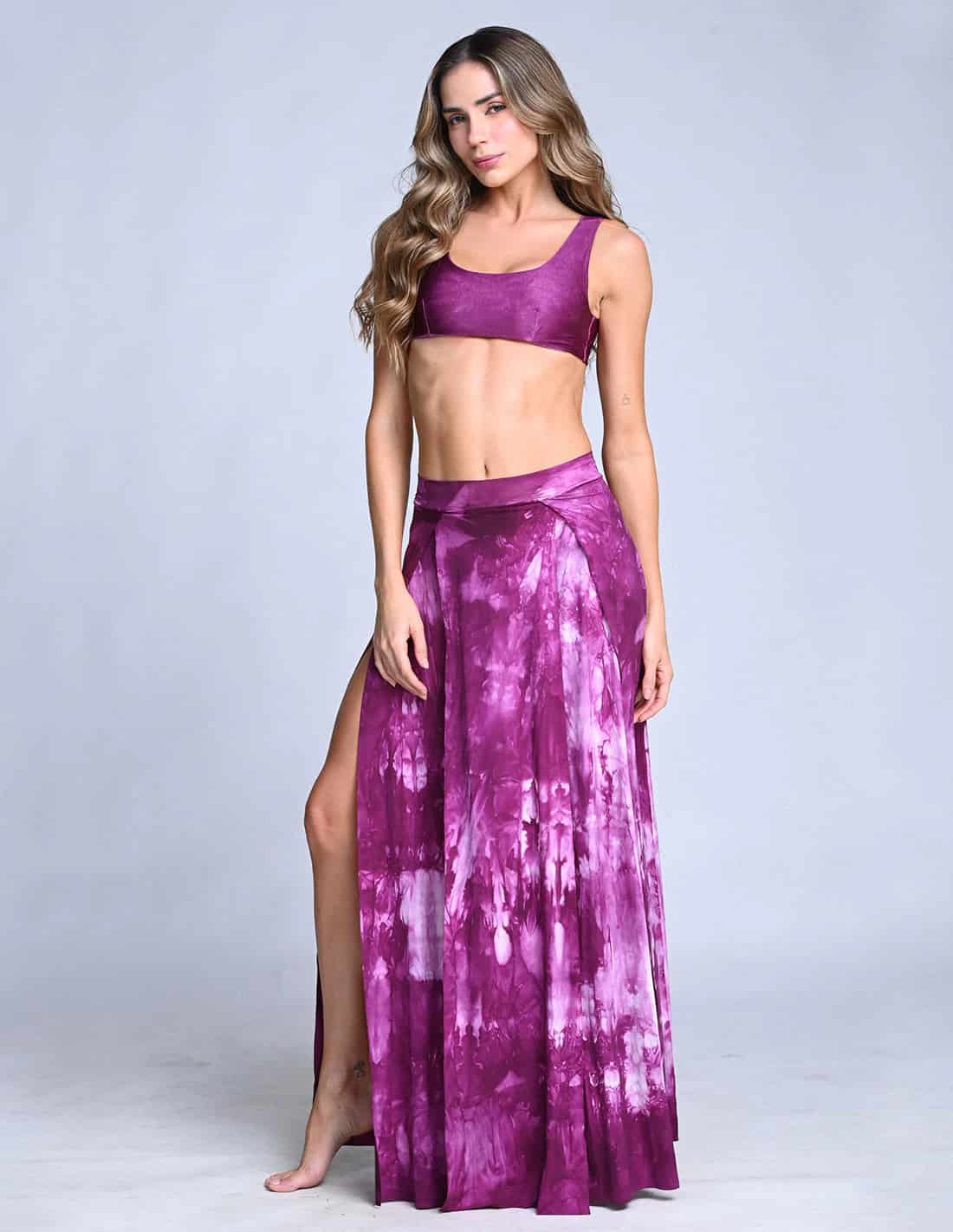 Falda Stripe Spotted Violet - miniatura 1