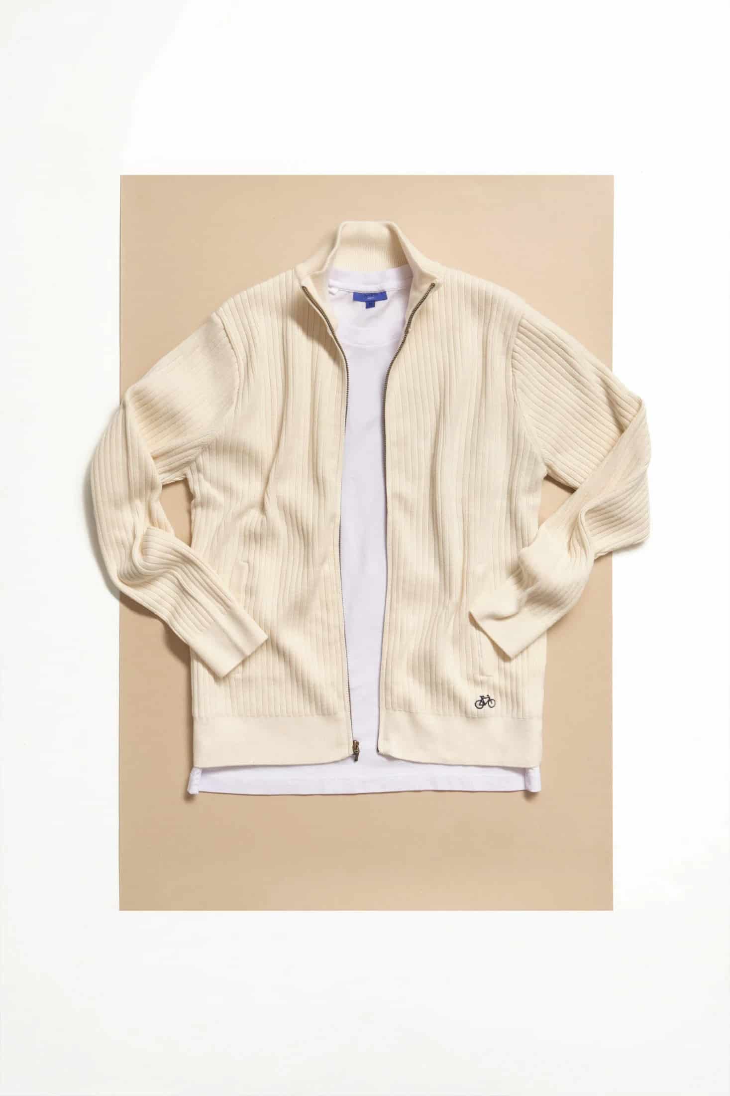 SACO LINED FULL ZIP OFF WHITE - miniatura 8