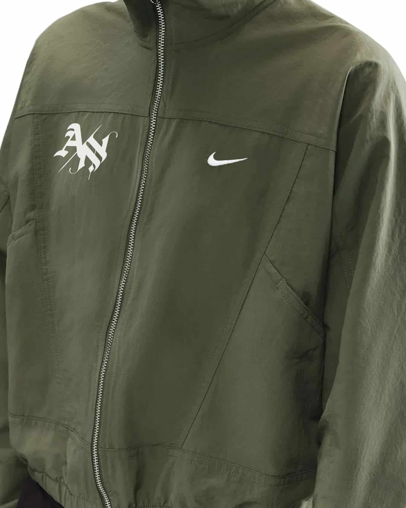 CHAQUETA CROP VERDE MUJER NIKE - miniatura 1
