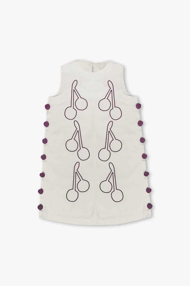 Vestido Anfitriona Cherries Crudo - miniatura 7