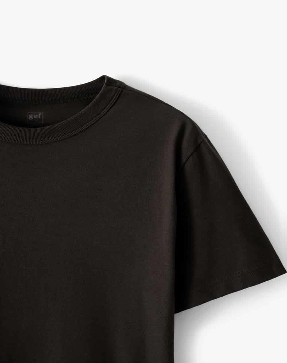 Camiseta manga corta oversize algodón café hombre - miniatura 6