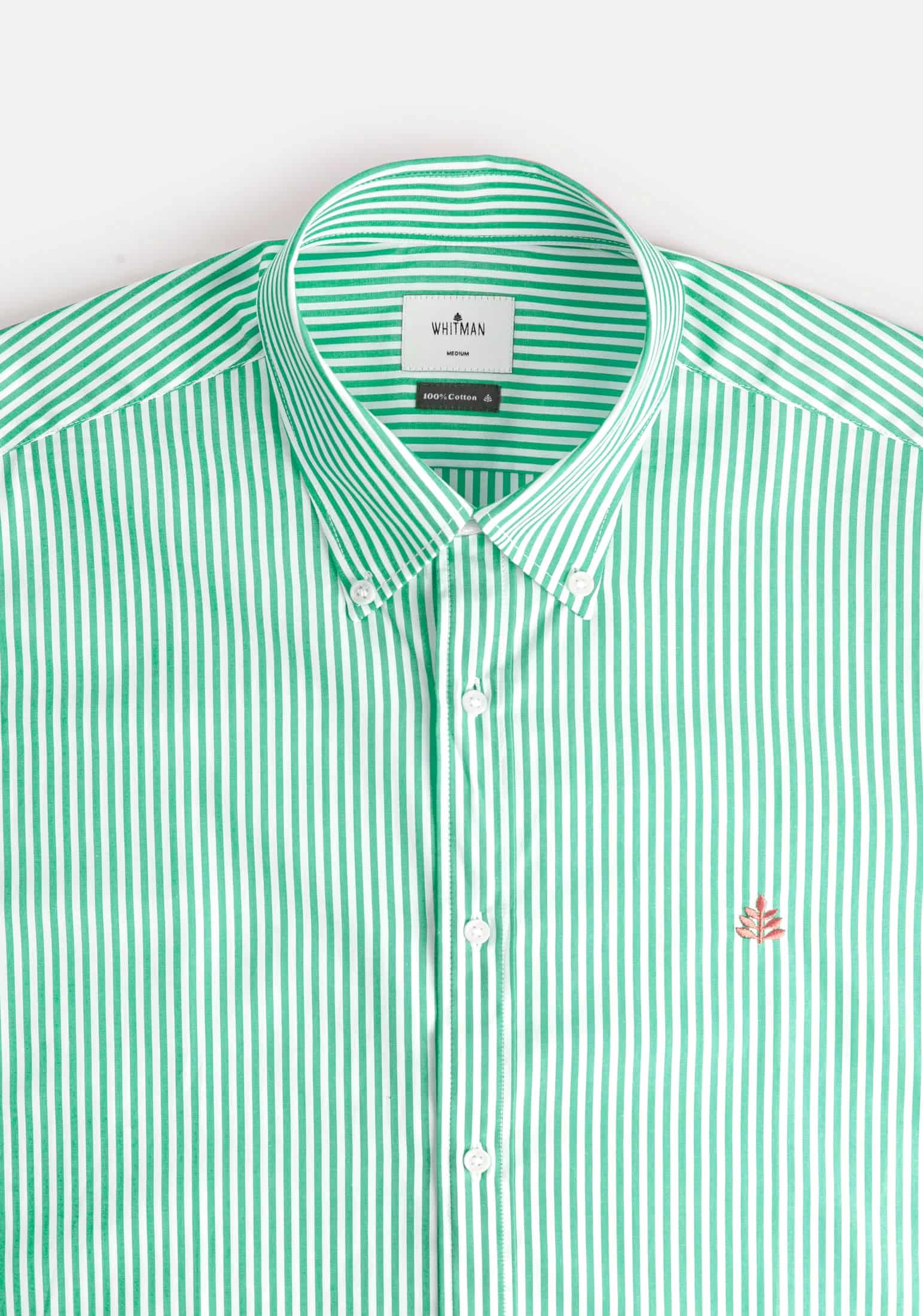 Camisa H CBD Rayas L-Sal Verde Medio - miniatura 3