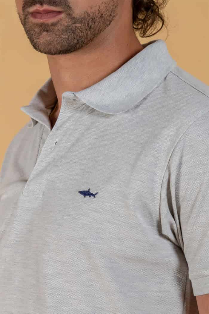 CAMISETA POLO GRIS - miniatura 2