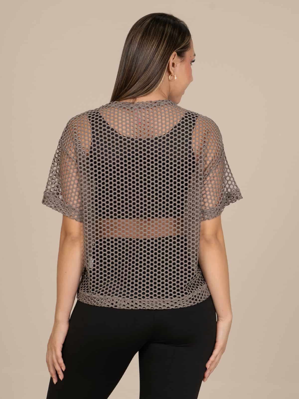 Camiseta tulum malla cafe seco - miniatura 4