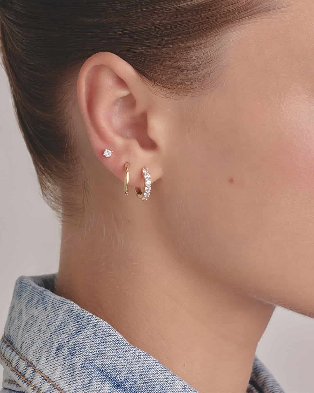 Set X3 Aretes Clásico Brillante - miniatura 4