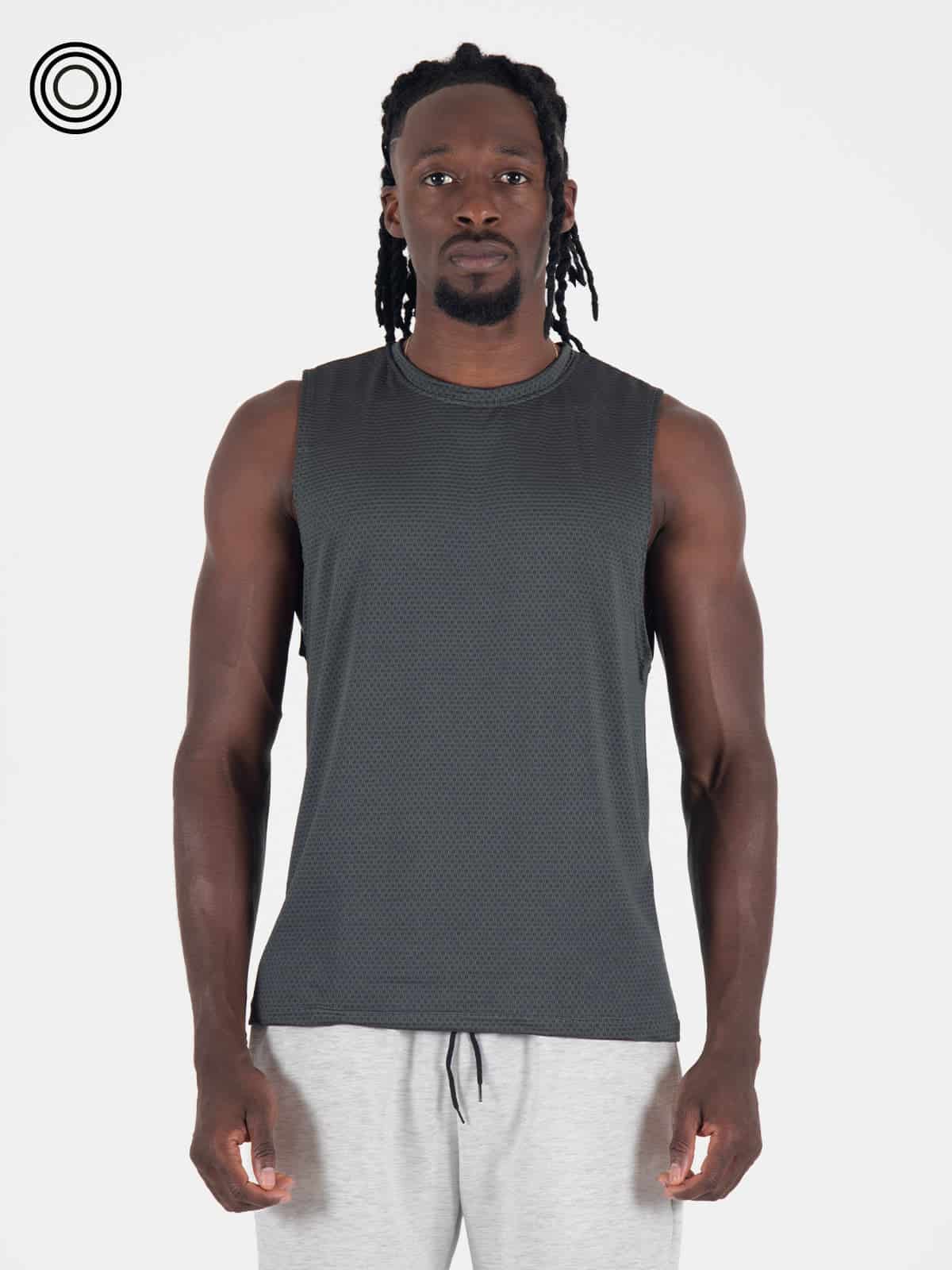 camisilla hombre panal gris oscuro - miniatura 1