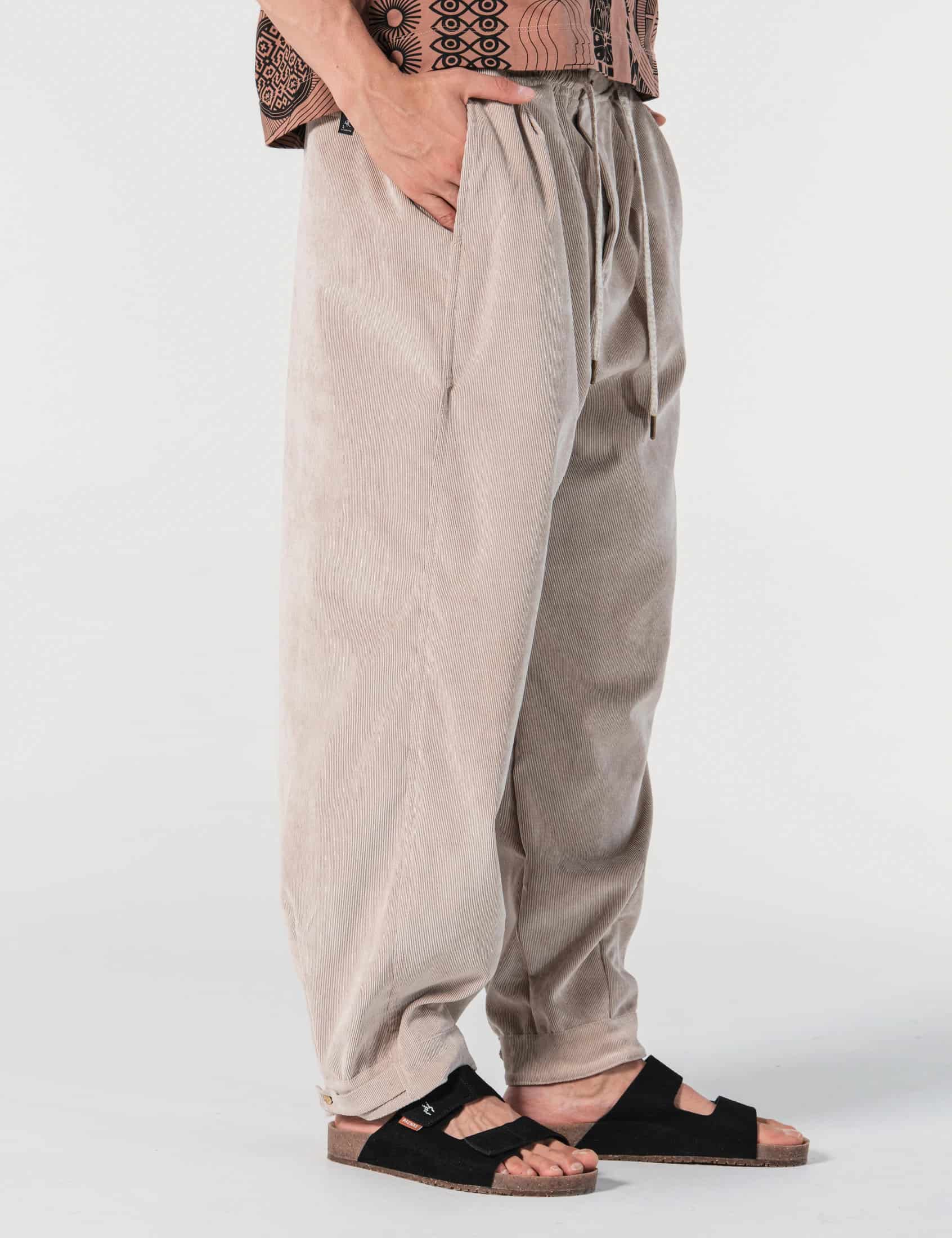 Pantalón Baggy Loose Fit Conexion Beige Hombre - miniatura 2
