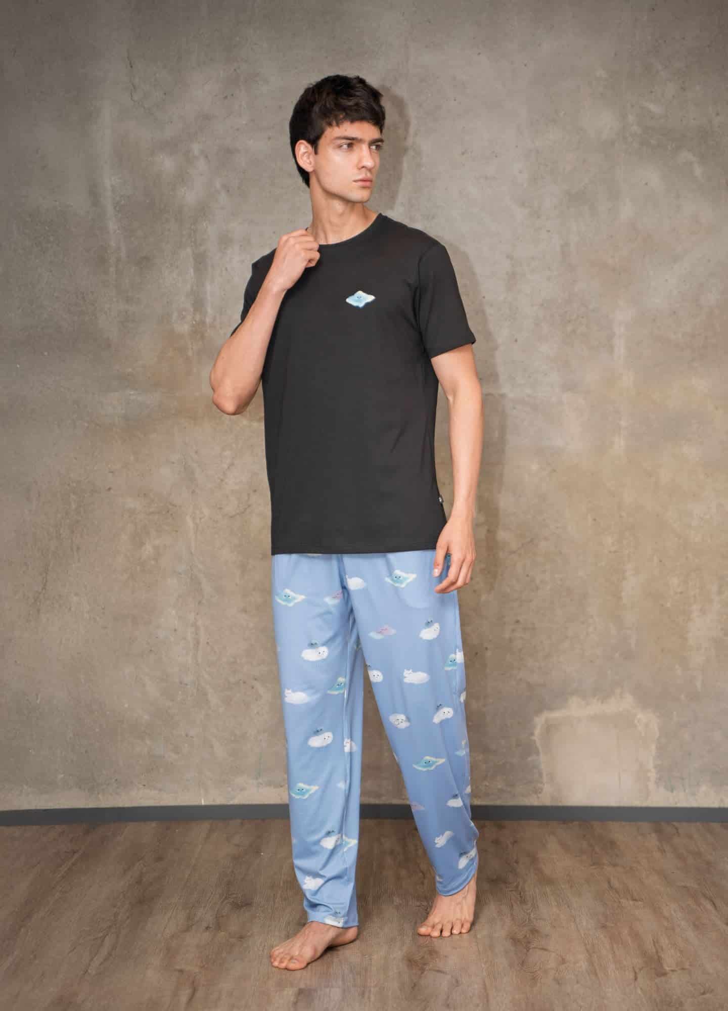 Conjunto Pantalón Nubes - Azul Cielo - miniatura 2