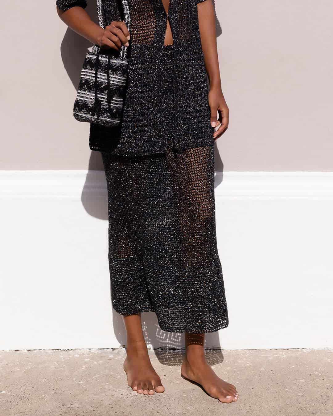 Crochet Skirt Ipapüle Black - miniatura 3
