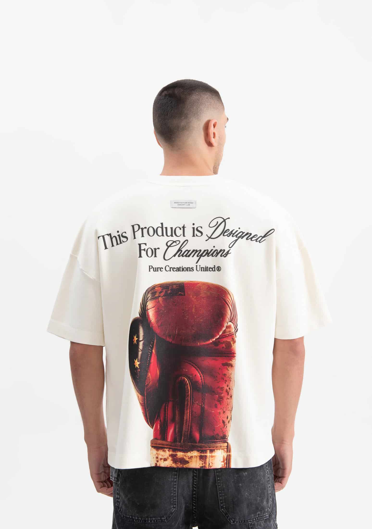 Knockout cream gloves t-shirt - miniatura 3