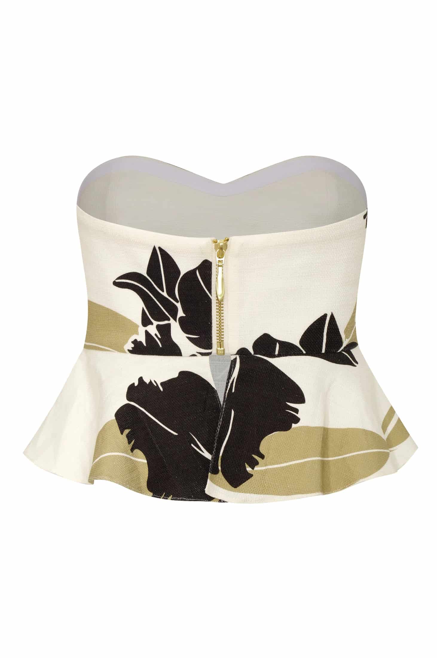 Peplum Cotton Top / Black Orchids - miniatura 2