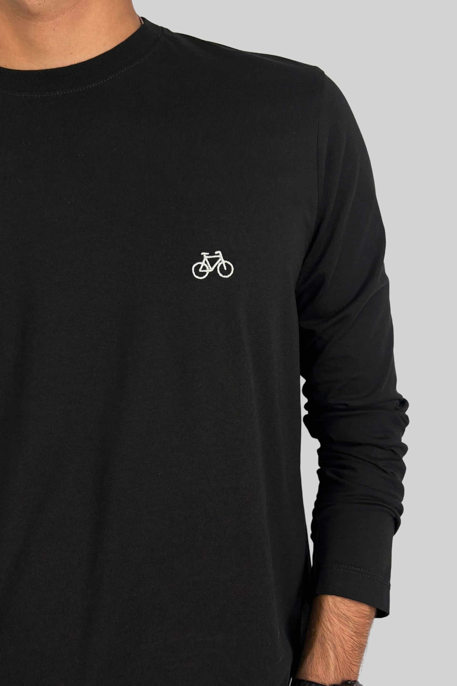 CAMISETA MANGA LARGA NEGRA - miniatura 2
