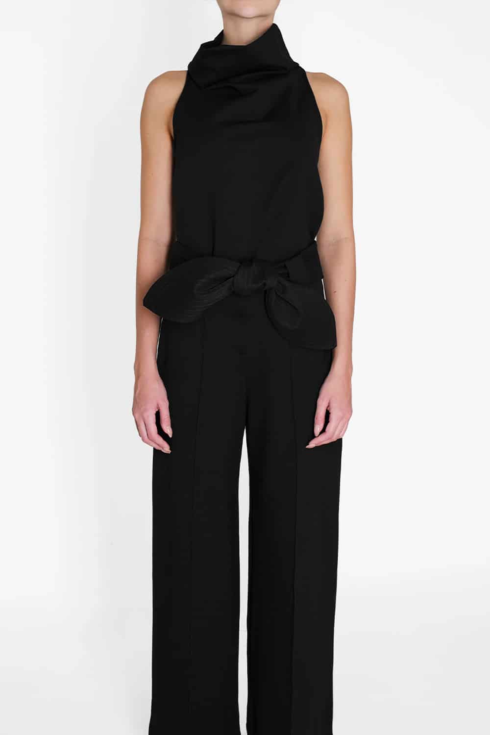 Blusa Noche de lirios negro atelier - miniatura 3