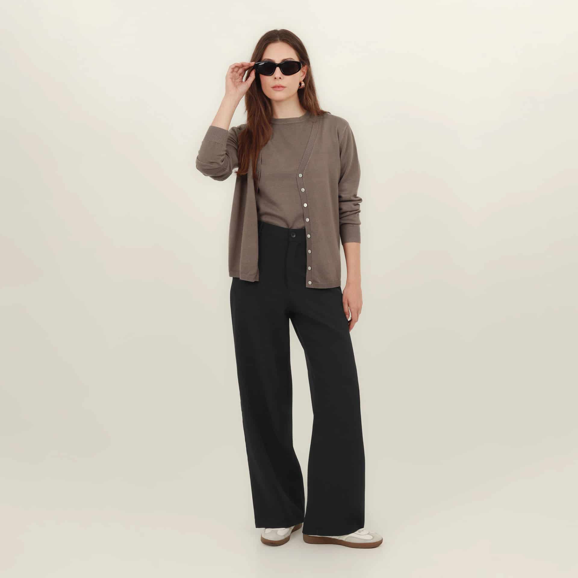 Pantalón rectobásico con pinzas - miniatura 7