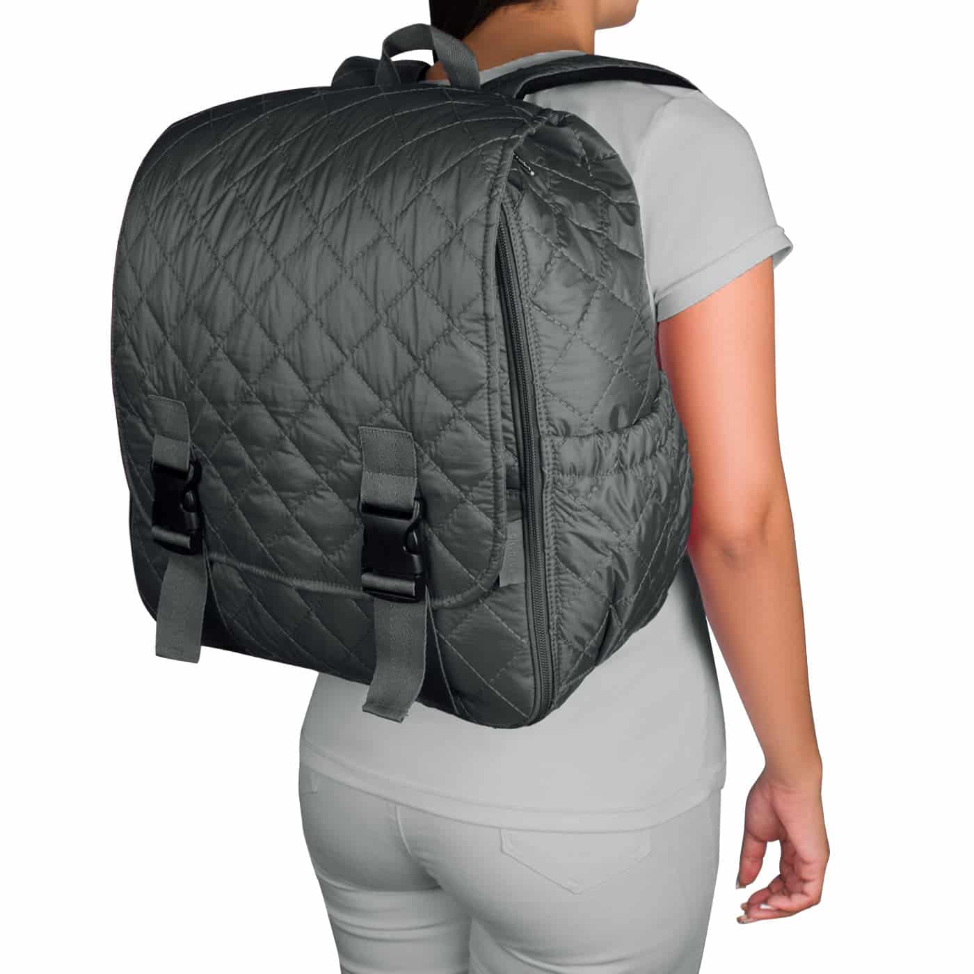 Morral Cabina Tapa Puffer Gris - miniatura 6