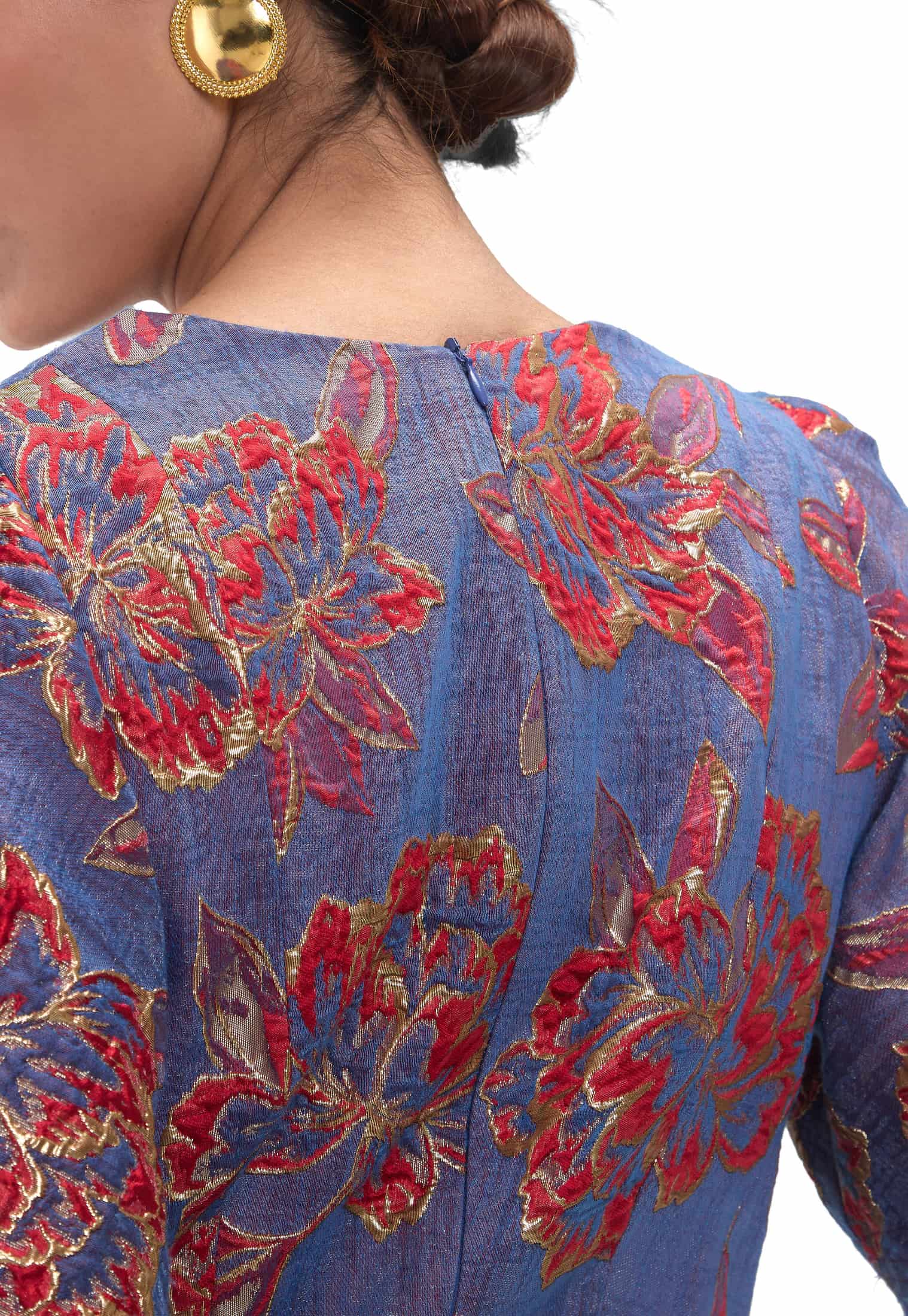 VESTIDO GOLDENBLUE JACQUARD - miniatura 6
