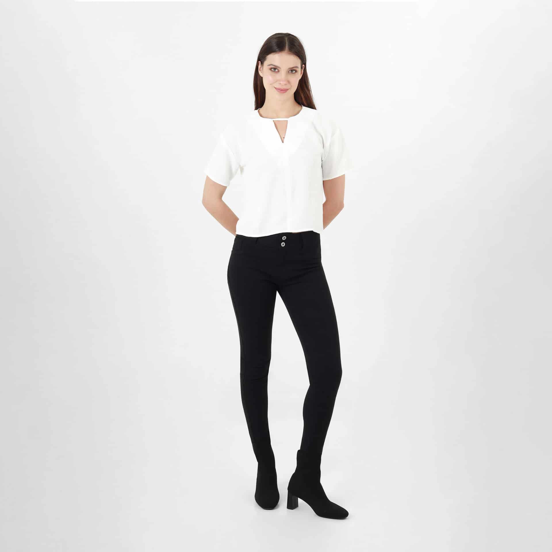 Blusa Cuello V Manga Corta - miniatura 6