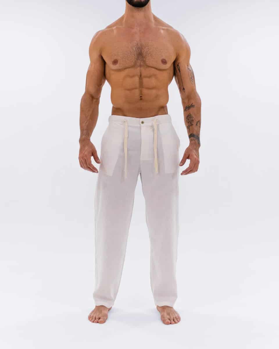 Pantalón Lino Ivory - miniatura 13