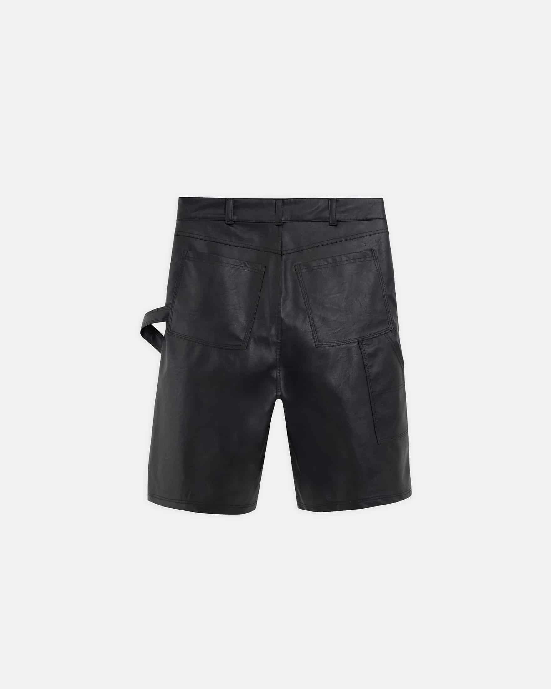 Capsule Basic Pleather Shorts Black - miniatura 3