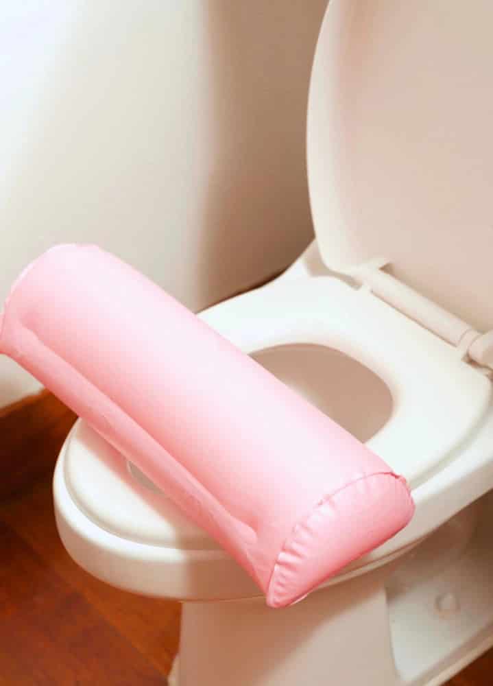 Cojín inflable para asiento de inodoro, ideal para BBL - miniatura 2