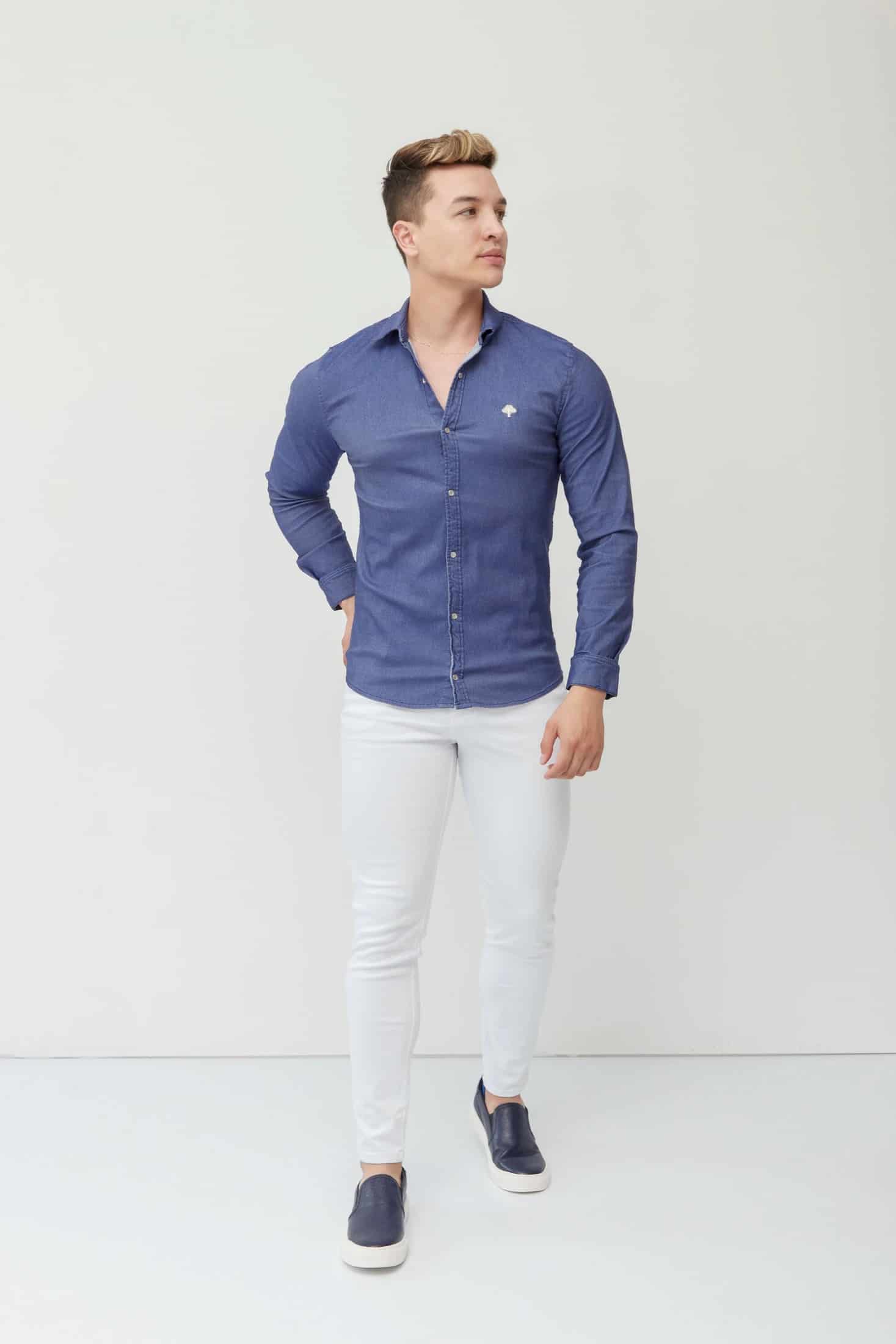 Camisa Clasica Denim - miniatura 1