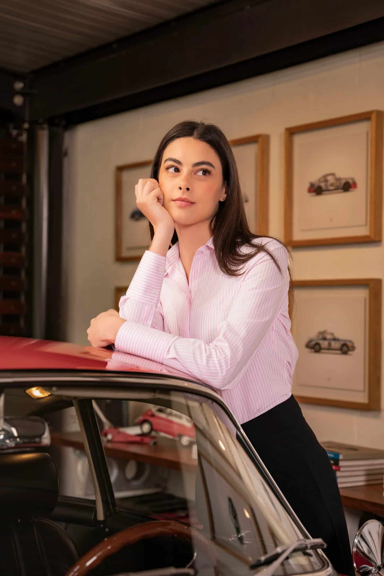 Camisa Graceful Rayas Rosa Mujer - miniatura 4