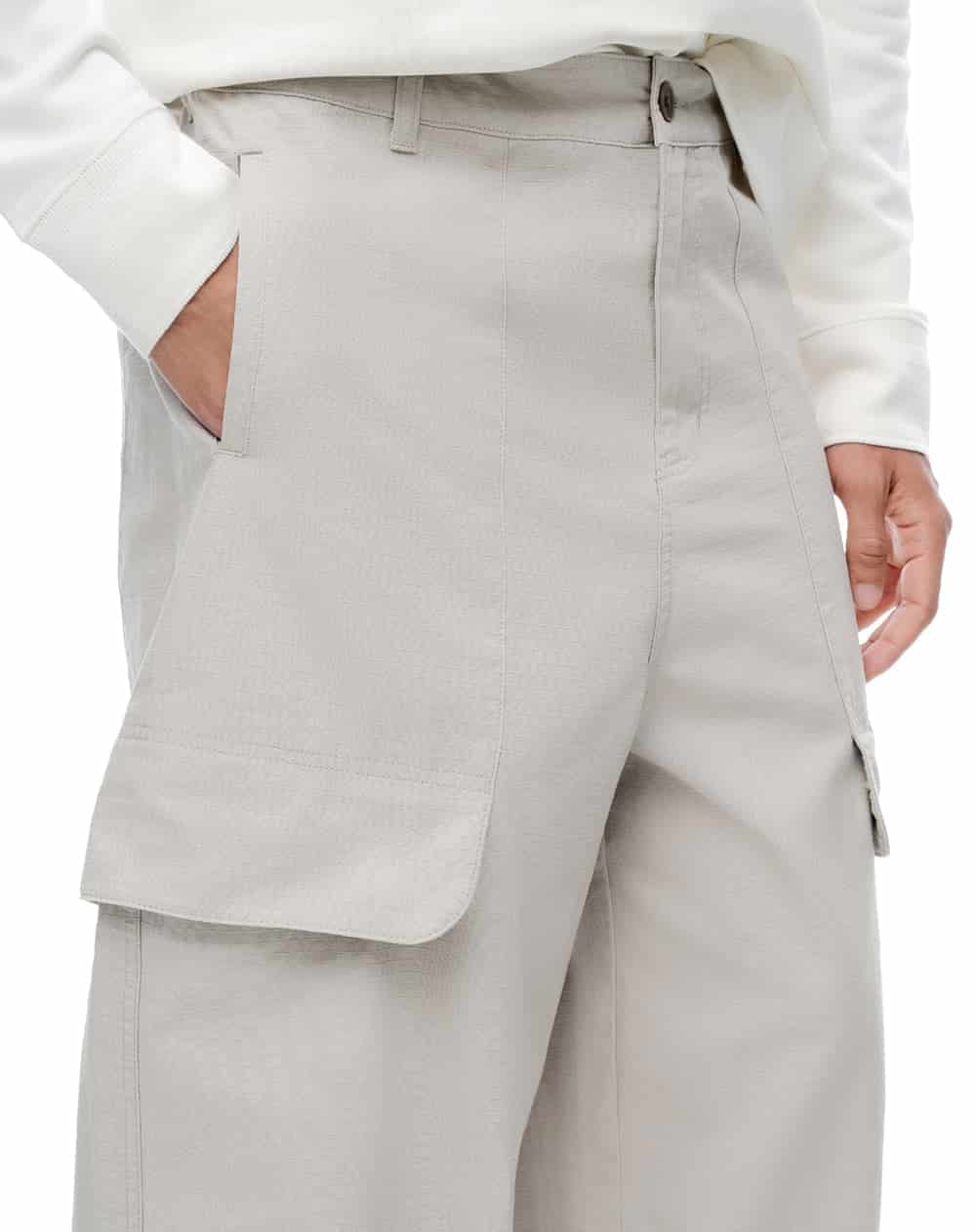 Pantalón tiro medio regular habano hombre - miniatura 5