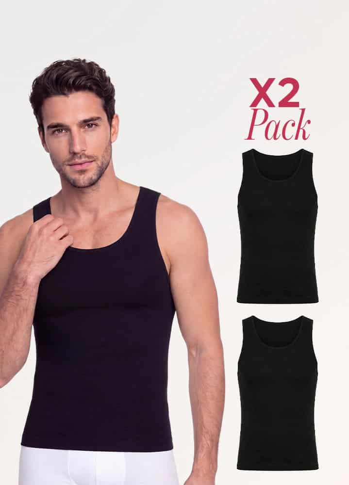 Camiseta Moldeadora Hombre: Abdomen y Espalda | Salome 9001 2 Pack | Ant SEM-123 - miniatura 1
